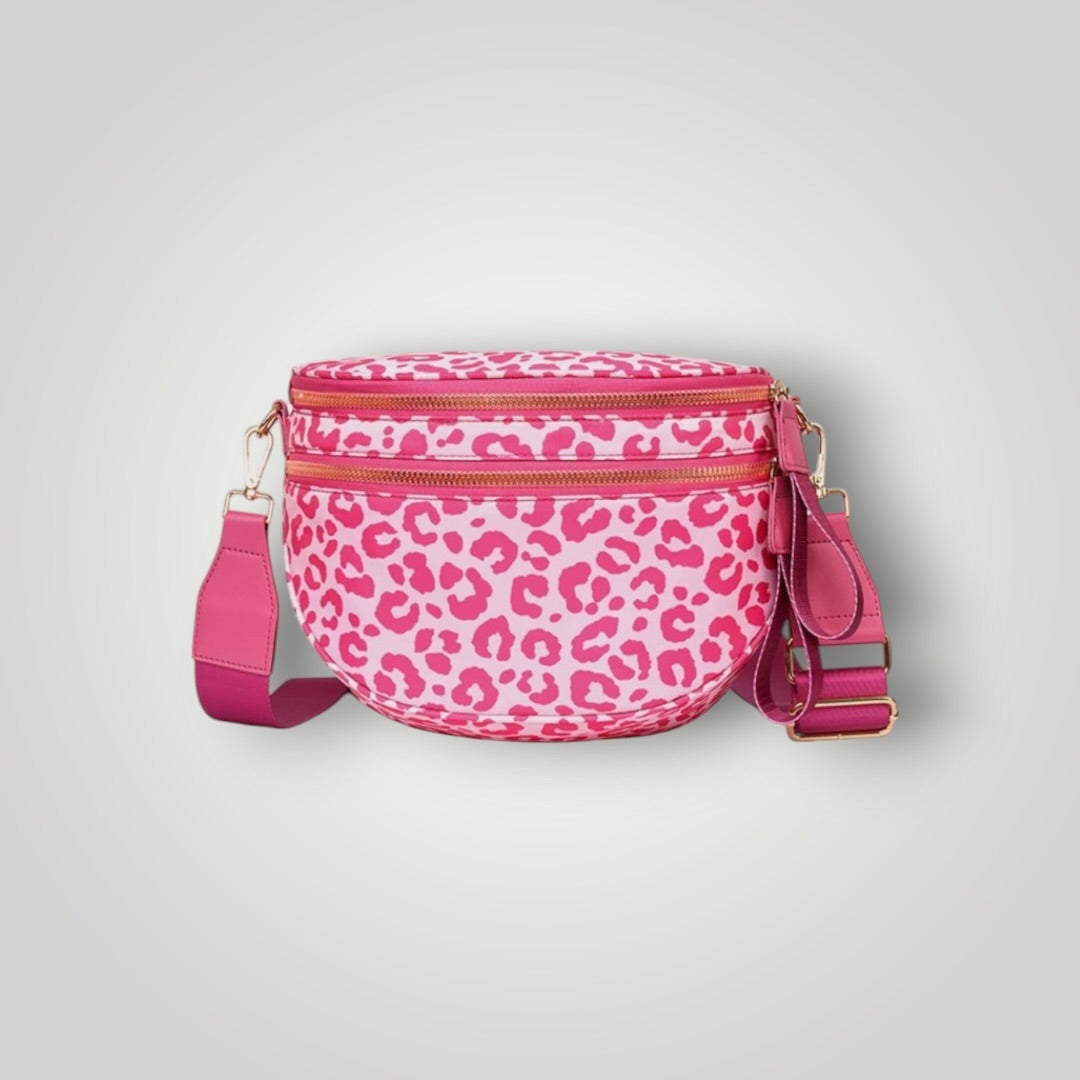 Pink Cheetah Nylon Bag Women-Accessories/Purses
